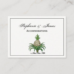 Preppy Heraldic Pineapple Coat of Arms Crest Business Card