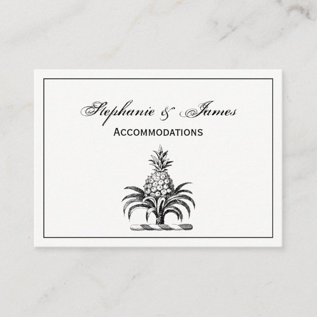 Preppy Heraldic Pineapple Coat of Arms Crest Business Card (Front)