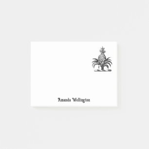 Preppy Heraldic Pineapple Coat of Arms Crest Post-it Notes