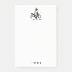 Preppy Heraldic Pineapple Coat of Arms Crest Post-it Notes