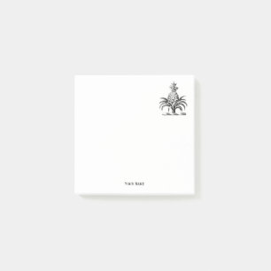 Preppy Heraldic Pineapple Coat of Arms Crest Post-it Notes
