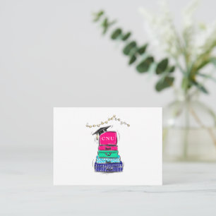 Preppy High School Graduation College Suitcase Card