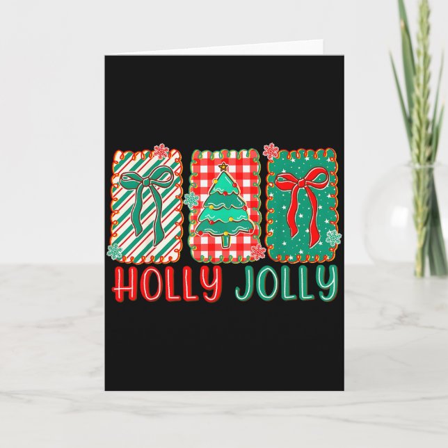 Preppy Joy To The World Xmas Greatest Gift Of All  Card (Front)