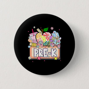 Preppy Kids Pre-k Grad 2025 Preschool Prek Graduat 6 Cm Round Badge
