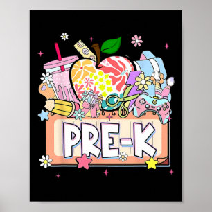Preppy Kids Pre-k Grad 2025 Preschool Prek Graduat Poster