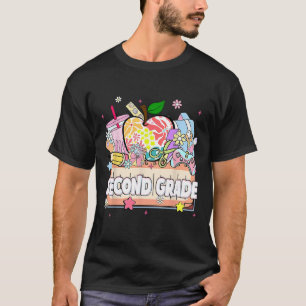 Preppy Kids Second Grade 2025 Preschool 2nd Grade T-Shirt