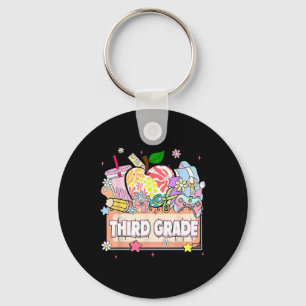 Preppy Kids Third Grade Grad 2025 Preschool 3rd Gr Key Ring