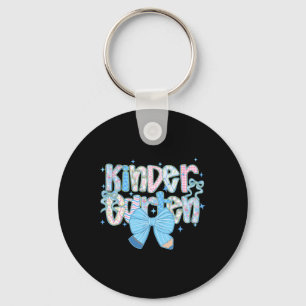 Preppy Kinder Garten Back To School Floral Teacher Key Ring