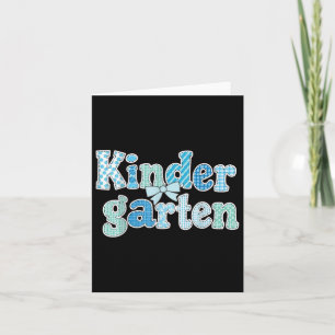 Preppy Kindergarten Teacher Team Bow Back To Schoo Card