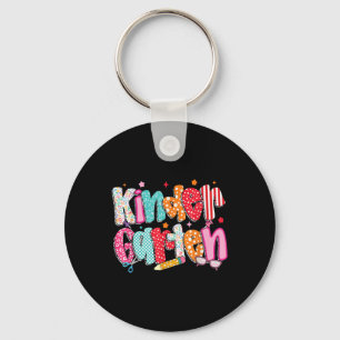 Preppy Kindergarten Teacher Team Bow Back To Schoo Key Ring