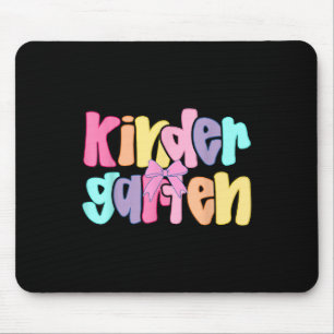 Preppy Kindergarten Teacher Team Bow Back To Schoo Mouse Mat