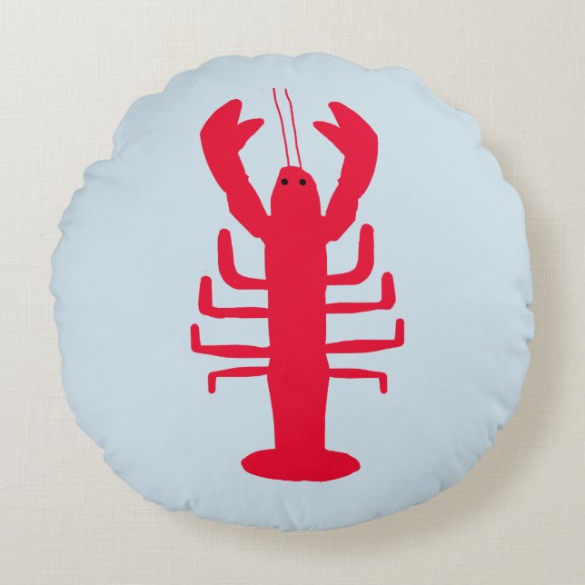 Preppy Lobster Pillow (Front)