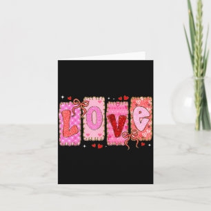 Preppy Love Valentine Nk Coquette Bow Girl Women K Card