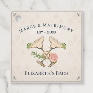 Preppy Margs & Matrimony Bachelorette Party Favour Tags