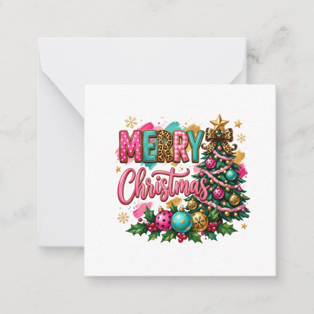 Preppy Merry Christmas Card (Front)