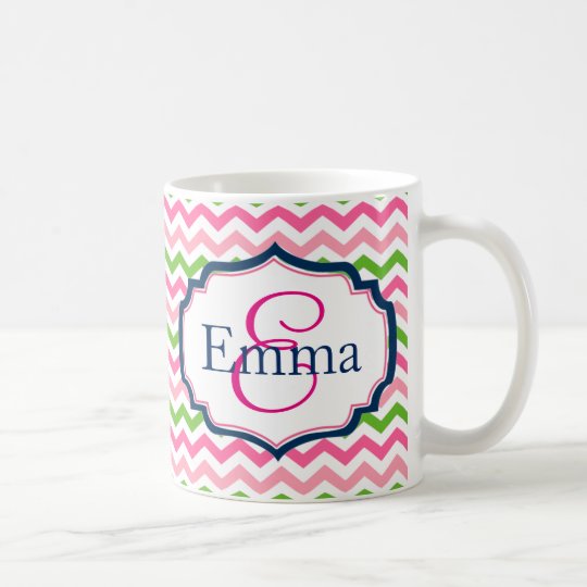 Preppy Monogram Coffee Mug