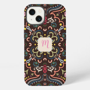Preppy Monogram & Colourful iPhone 13 Case