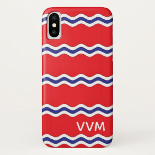 PREPPY Monogram Minimalist Block Lettering iPhone iPhone X Case