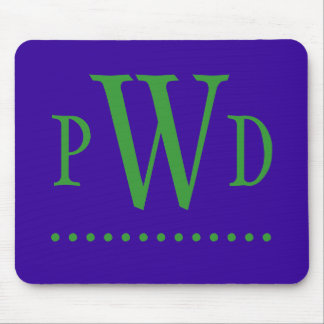 Preppy Monogram Mousepad