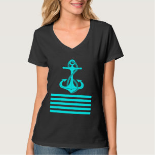 Preppy Nautical Anchor Gifts for Sailors Boaters Y T-Shirt
