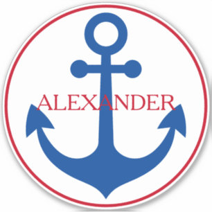 Preppy Nautical Anchor Personalized