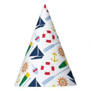 Preppy Nautical Birthday Party Hat
