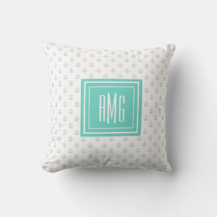 Preppy Nautical ⎢MonogramThrow Pillow