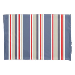 Preppy Nautical Striped Pattern Pillowcase