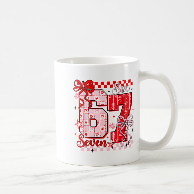 Preppy Nk Valentine 67 Six Seven Meme Valentines D Coffee Mug (Right)