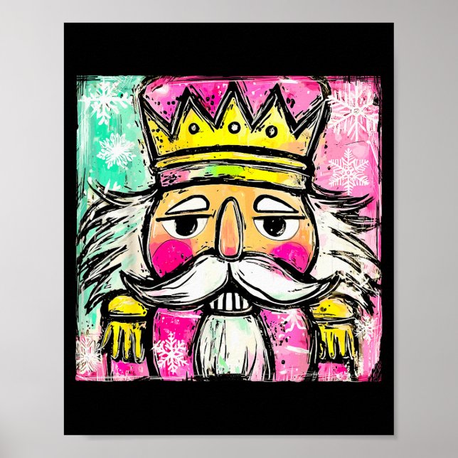 Preppy Nutcracker Christmas Girly Xmas Costume Kid Poster (Front)