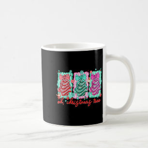 Preppy Oh Christmas Tree Funny Xmas Cakes Retro Co Coffee Mug