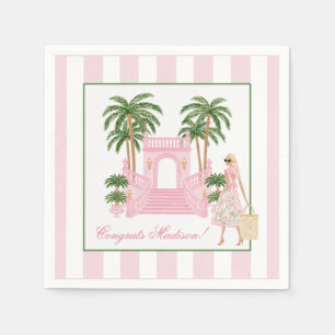 Preppy Palm Beach Bridal / Bachelorette Party Napkin