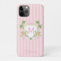 Preppy Palm Beach Monogram Crest