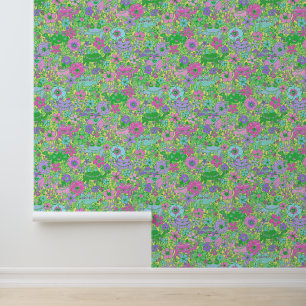Preppy Palm Beach Pink and Green Camels Wallpaper