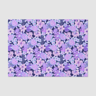 Preppy Palm Beach Print Lavender & Purple Turtles Tissue Paper