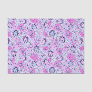 Preppy Palm Beach Print Purple Lions Tissue Paper