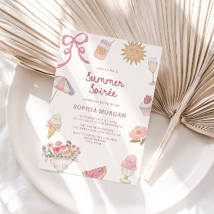 Preppy Pastel Summer Soiree Invitation
