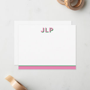Preppy Personalised Initial  Card