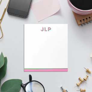 Preppy Personalised Initial Notepads