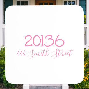 Preppy Personalised Zip Code Street Address Coaster