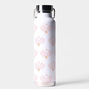Preppy Pickle Ball Personalised Water Bottle
