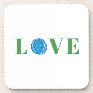 Preppy Pickleball Love Coaster