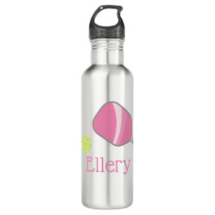 Preppy Pickleball Personalised Water Bottle