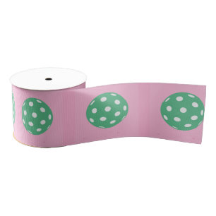 Preppy Pickleball Ribbon Grosgrain Ribbon