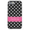 Preppy Pink and Black Polka Dots Personalised