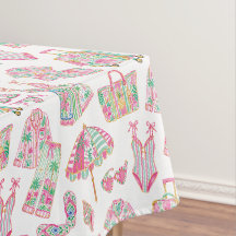 Preppy Pink and Green Palm Beach Chic Style
