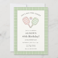 Preppy Pink and Green Pickleball Birthday party