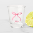 Preppy Pink Bow Custom Name Bachelorette Favour