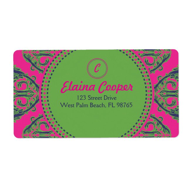 Preppy Pink Damask (Front)