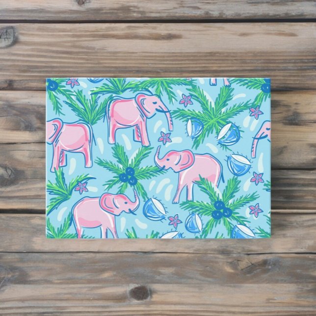 Preppy Pink Elephant Card (Creator Uploaded)